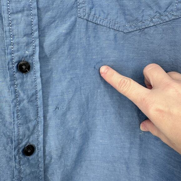 LL Bean Shirt Mens XXL Linen Blend Summer Gorpcore Lightweight Camping Hiking - Picture 4 of 10